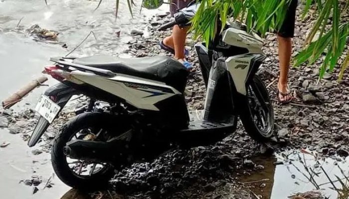 Motor Vario Tak Dikenal Ditemukan di Sungai Dengkeng Trucuk Klaten